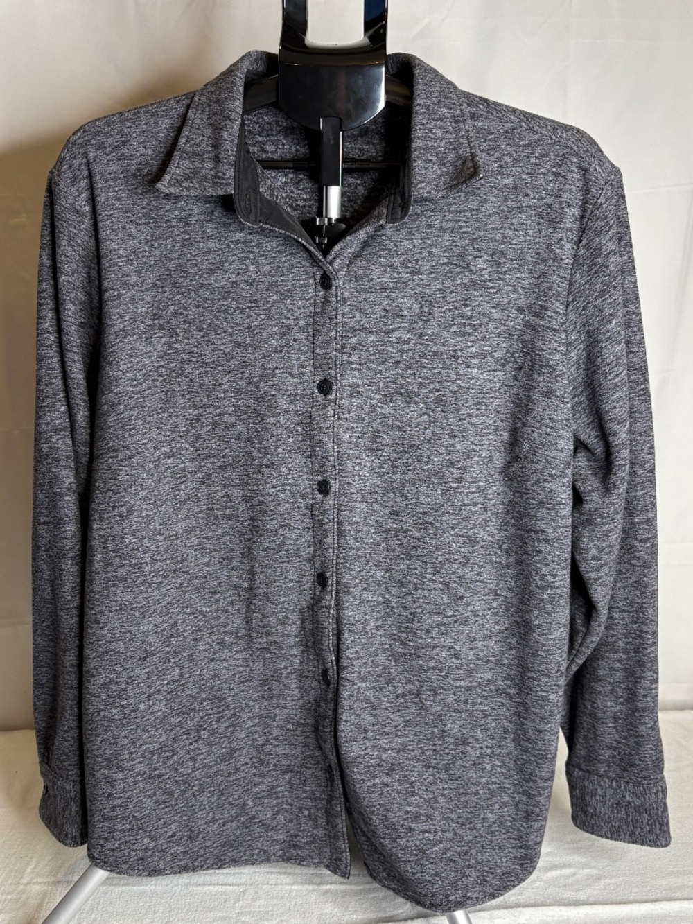 Lee Riders Shirt Women’s Size M Gray Button Down Long Sleeve NWOT